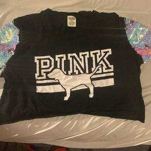 PINK SIZE M CROP TOP